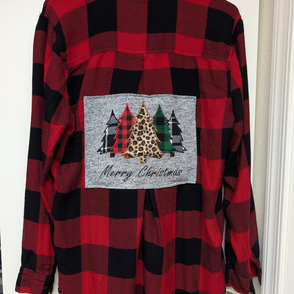 Red and Black Plaid Christmas Shirt